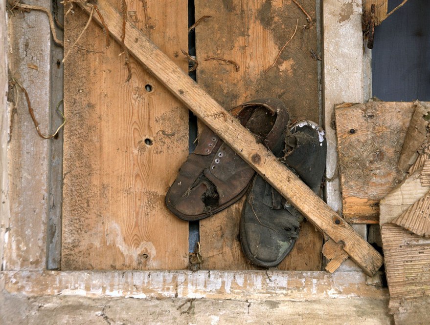 The last pair of shoes at the workhouse