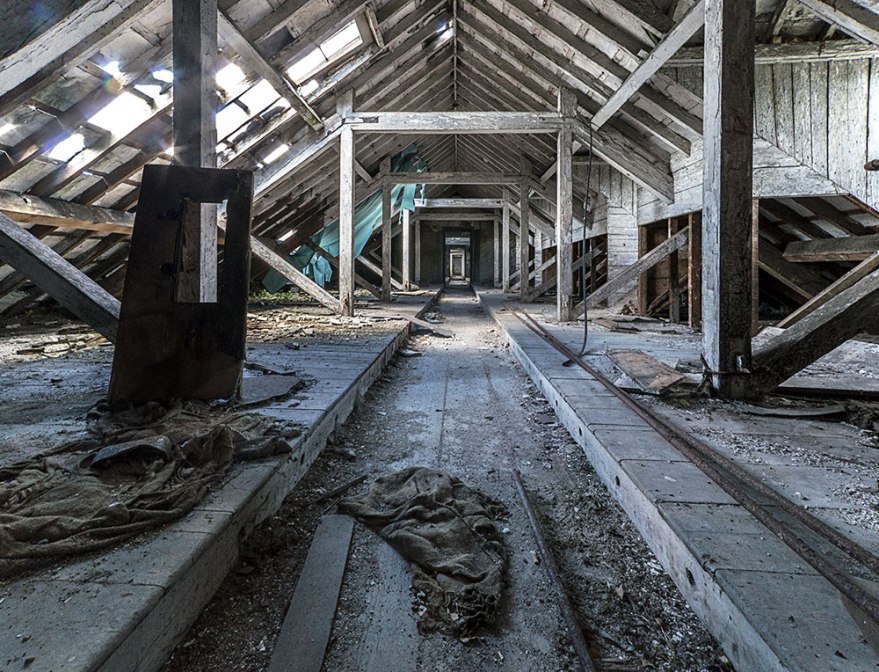 Children's dormitory in workhouse attic