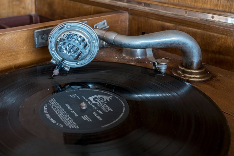 Danny Doyle LP ready to be played from An Essence of Presence exhibition