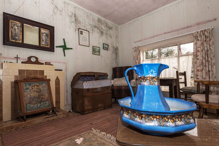 Blue wash jug and basin from An Essence of Presence exhibition