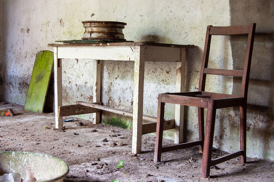 Old table and chair - Forsaken Ireland series