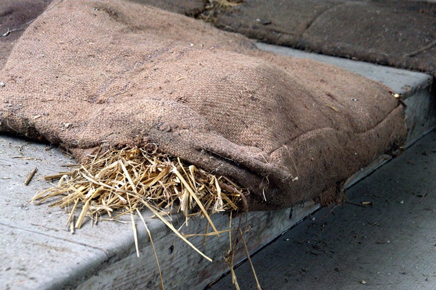 Straw sack bedding, workhouse