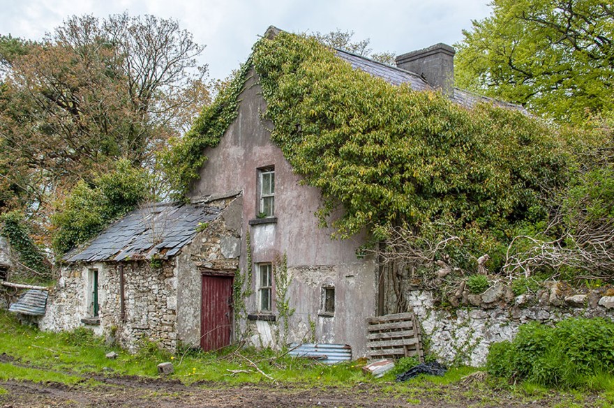 Ivy covered House - Forsaken Ireland